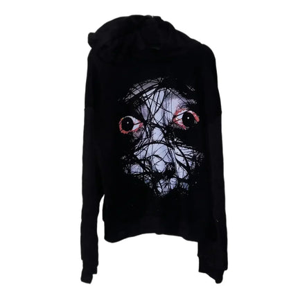 Harajuku Drolandmiller Green Kiss Hoodies Women Gothic Punk Streetwear Grunge Sweatshirt Oversized Hip Hop Hoodie Y2k Clothes