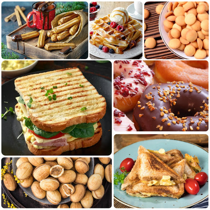 7 In 1 Waffles Maker Electric Sandwiches Machine Cooking Appliances Bread Machine Cake Breakfast Waffle Pot Baking Pan Sonifer