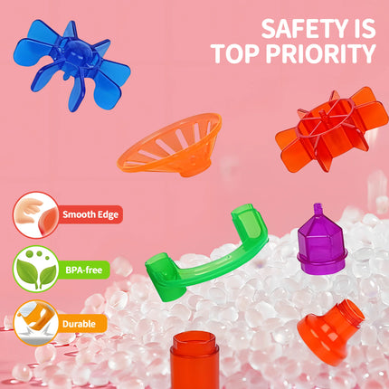 Glowing Marble Run for Kids Motorized Elevator Marble Maze Toy with Glow in The Dark Marbles Pcs Set Building Blocks for Boys Girls Best Birthday Gifts for Kids
