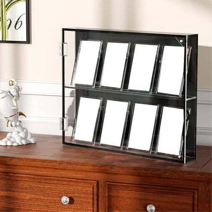 Sports Card Display Case Dustproof Wall Mount Sports Card Holder Large Capacity Protection for Office