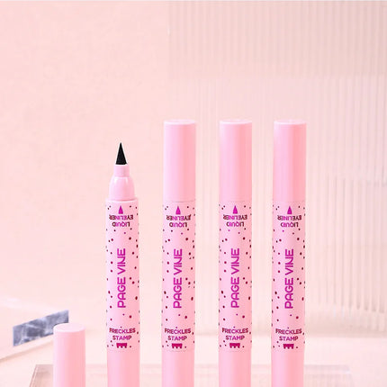 2 in 1 Natural Simulation Freckle Stamp Pen Waterproof Easy Color Freckle Dot Pen Face Fake Freckles Eyeliner Lasting Makeup