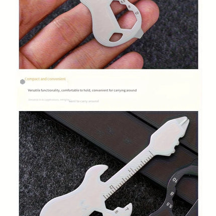 Mini Beer Bottle Opener Creative Musical Instrument Style Keychain Opener ,Multifunctional Gadgets ,Gift for Guitar Music Lovers