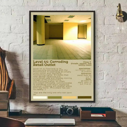 Cool Popular Hot Fashion Cold The Backroom Poster Self-adhesive Art Paper Sticker Coffee House Bar Room Wall Decor