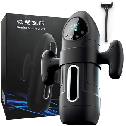 Automatic Sucking Telescopic Male Masturbator Heating 3D Textured Penis Pump Sex Machine 10 Thrusting Modes Adult Toy for Men