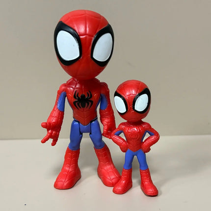 Set Marvel Spiedy & His Amazing Friends Hero Rhino Goblin Ghost Spider Doc Ock Trace- E Model Animated Action Figures Toys Gift