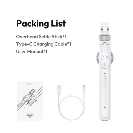 Ulanzi TT88 Overhead Selfie Stick 1.44M with MagSafe Clamp Photograph Tripod for Phone Livestreaming Vlog with Remote Control
