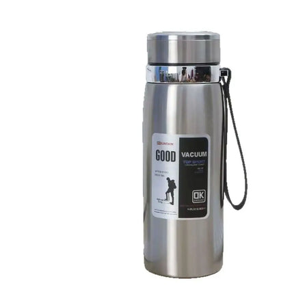 800/1000ml Sports Thermos Bottle Large Capacity Stainless Steel Portable Vacuum Flask Leak Proof with Hanging Rope