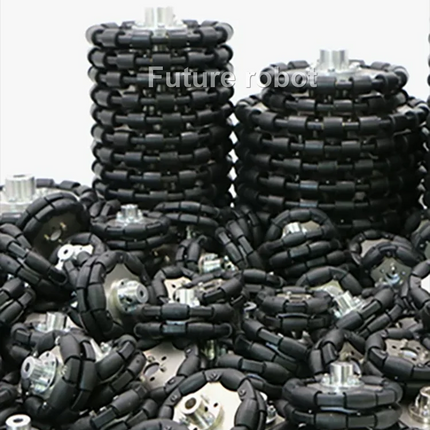 40Kg Load Omnidirectional Wheel Caster Tires 127mm 152mm 203mm Omni Wheel with Flange Coupling Robot ROS Platform Robot Wheel