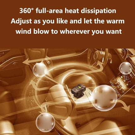 360° Rotating Cold warm available 200W Car Heater Defroster 2-in-1 12V Portable Windshield Heater Fast Removal Frost/Fog 2026