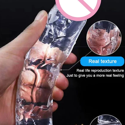 Realistic Dildo Jelly Penis Suction Cup Dildo 7 Size Female Masturbator Clitoral Stimulator Big Dick Lesbian Sex Toys For Women