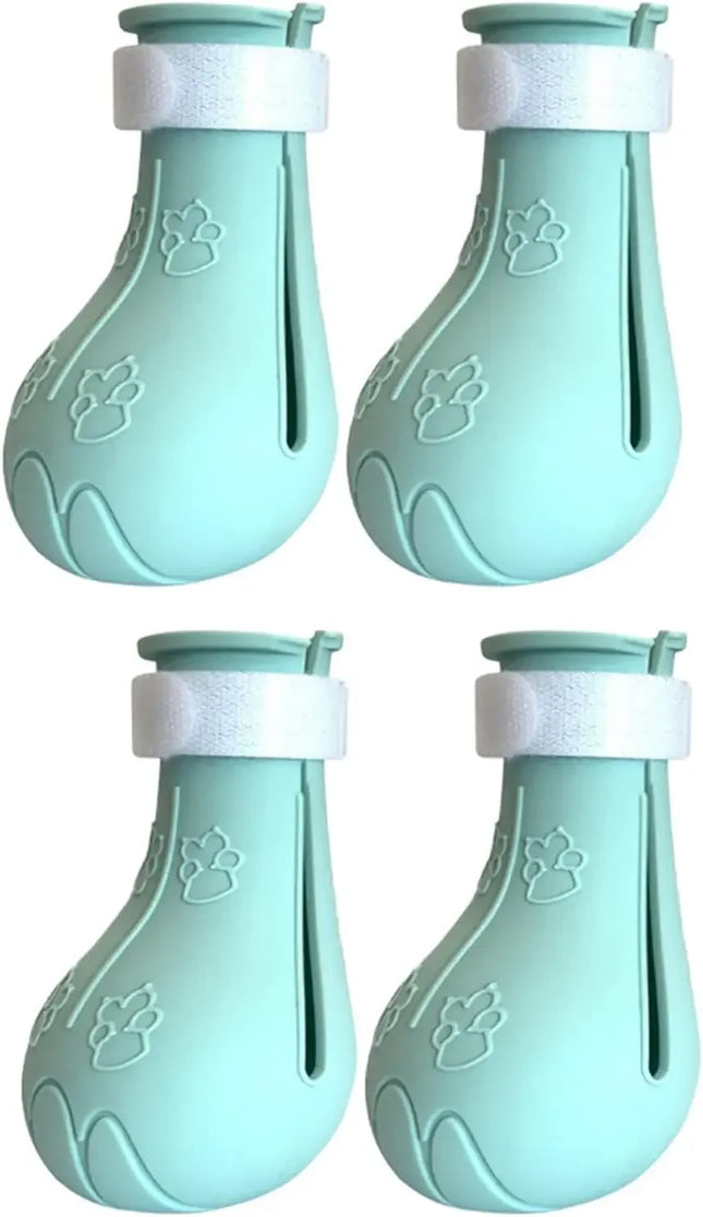 Cat Claw Protector Cat Shoes Cat Adjustable For Pet Bath Wash Boots Silicone Anti-Scratch Cat Mittens Pet Grooming Supplies