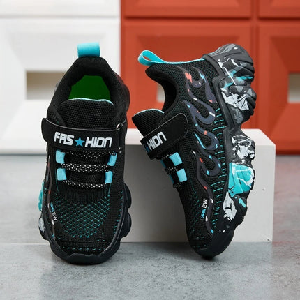 2025 Hot Selling Autumn Breathable Mesh Childrens Sports Shoes Rebound Comfortable Running Shoes Campus Versatile Casual Shoes