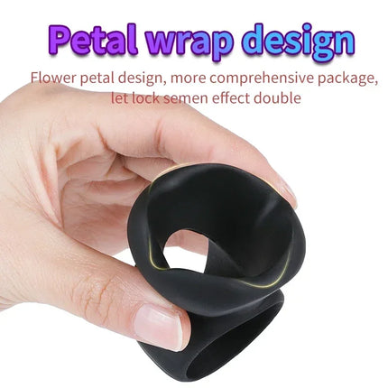 Couple Shock Delay Liquid Silicone Egg Lock Rings Adult Male Penis Lock Ring Shockproof Egg Lock Ring for Enhanced Pleasure