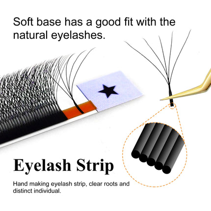 LAKANAKU W Clover Eyelashes Extension Cilios extensiones de pestañas YY/4D/5D/6D/7D/8D Premade Fans Eyelash Extensions Volume