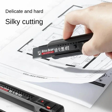 Portable Utility Knife Home Portable Paper Cutting Knife Carbon Steel Blades with Safety Lock Student DIY Handicraft Tool