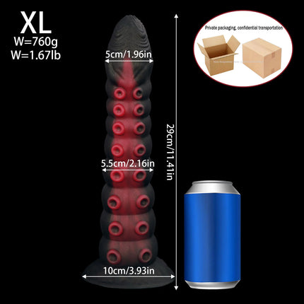 New Tentacle Anal Plug Mixed Color Alien Dildo Soft Huge Butt Plug Suction Cup Anal Toys Vaginal Anal Dilator Sex Toys Women Men