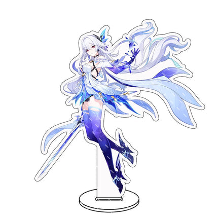 Genshin lmpact Anime Figure Acrylic Stand Lauma Flins Aino Ineffa Model Plate 1pc Desk Decor Standing Sign Game Fans Gifts Key