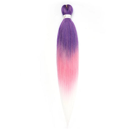 Pre-stretched Synthetic Braiding Hair Ombre Professional Easy  Hot Water Setting Soft  Crochet Braid Hair  Extensions