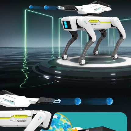 Teeggi Electric RC Intelligent Robot Dog Multifunction RC Mechanical Dog with turret Educational Toy Bionic Smart Robot Toy Gift