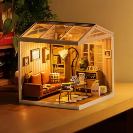 Rolife DIY Miniature Dollhouse Kit with Accessories Model Supply Store Kit with LED to Build Decent Birthday Gift