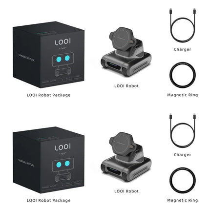 looi Mobile Assistant Smart Desktop Robot 2-Piece Interactive Set – Suitable for Children and Adults – AI Toy