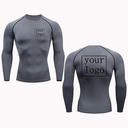 New Custom Compression T Shirt Your Design Logo Top Men Women Print Original Design Tshirts Jogging Workout Gym Quick Dry Tshirt