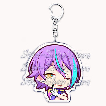 VIRTUAL SINGER Wonderlands Showtime Keychains Keyrings for Accessories Touya Emu Rui Akito Tsukasa Key Chain Jewelry Fans Gifts