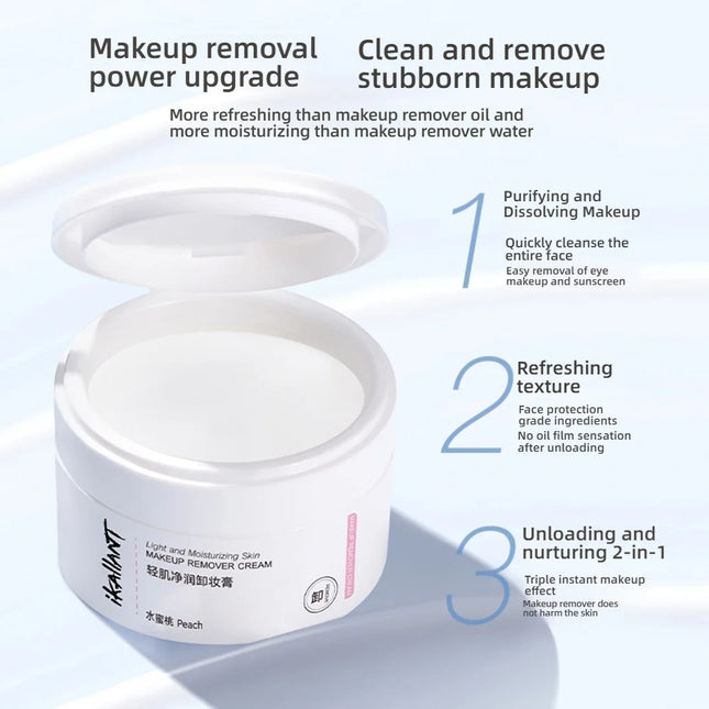 Cleansing Makeup Removal Cream Light Moisturizing Deep Cleansing Facial Makeup Gentle Makeup Remover Product