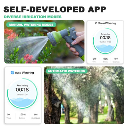 Smart Tuya WIFI Garden Watering Timer Automatic Sprinkle Water Timer Valve Outdoor Irrigation Watering System Alexa Google Home