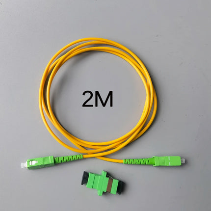 Fiber Optic Patch Cable 1.5M/2M/3M/5M/10M/15M/20M/30M/40M SC/APC-SC/APC Single Mode Extension Wire FTTH Cable Free Adapter