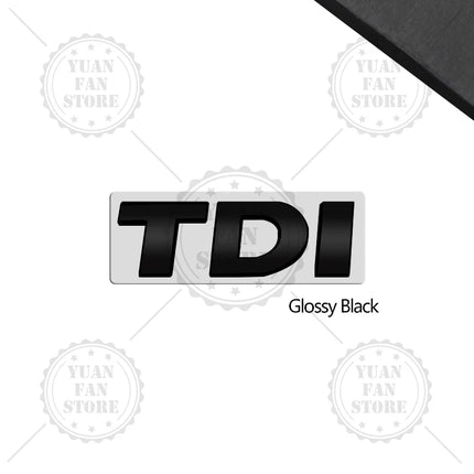 TSI TDI Emblem Car Styling 3D Sticker ABS Logo Badge For Tiguan Polo Golf 4 5 6 MK6 Passat B5 B6 Bora Jetta Touran T-Cross Caddy