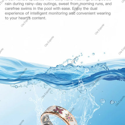 2026 New Smart Ring Color Enamels Women Female Stainless Steel Intelligent Finger Ring IP68 Waterproof Smartring Fitness Tracker