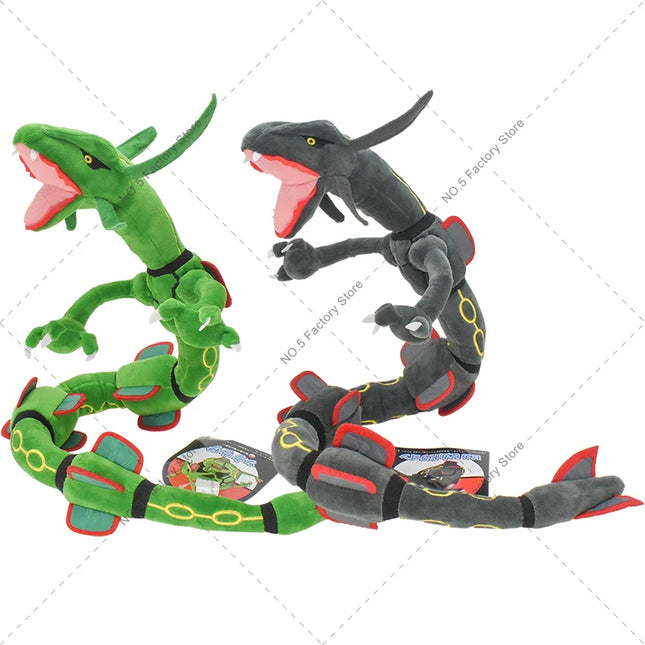 Anime Pokemon Kawaii Shiny Rayquaza Plush Doll Stuffed Figure Toy Quality Stuffed Animals Peluche Great Birthday Gift