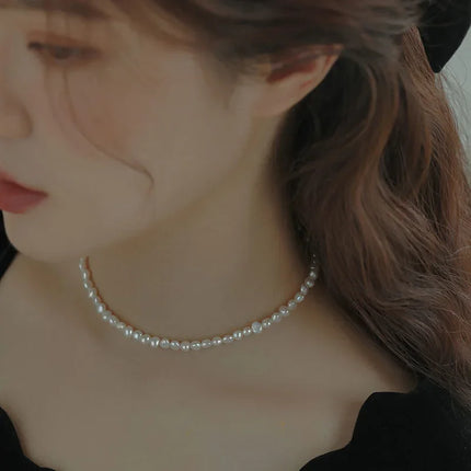 Hengsheng 4-5mm Baroque Freshwater Pearl Necklaces 38cm 45cm 50cm 925sterling Silver Necklaces Jewelry Gift 2026 New Arrivals