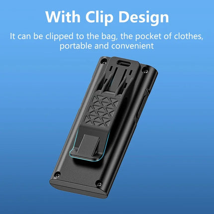Mini Handheld EDC Flashlight Powerful USB Rechargeable Pocket Torch Portable Pen Clip Work Light Outdoor Emergency Camping Lamp