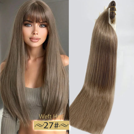 Super Full Drawn Vietnam Weft Hair Highlight Color Human Hair Bundles bone Straight Hair Weave Mixed Color Piano Color Bundles