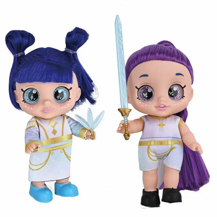 Hot Demon Hunters Fashion Doll with Purple Braids Interactive Music Doll with 5D Eyes Pet Toy Perfect Play Set Gifts for Childs