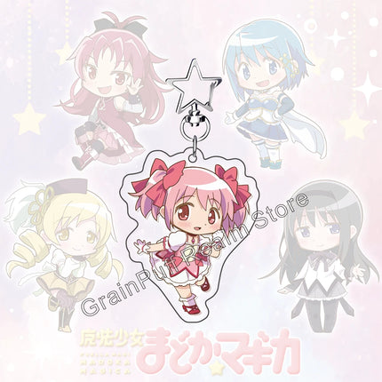 Puella Magi Madoka Magica 2026 Edition Acrylic Standee & Keychain | Madoka Homura Mami Sayaka Kyoko Collection Official Merch
