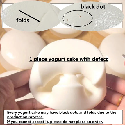 Taba Squishy Yogurt Cake Bread Squeeze Toy Soft Stress Relief Slow Rising Sensory Fidget Toys for Kids and Adults Relaxing Gifts