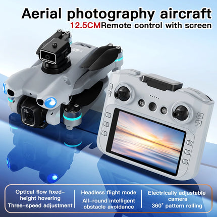 2026 New AE5 Pro Drone 8K HD 4.5" Screen Control 20 Min Battery Headless Mode Helicopter 360° Flip Quadcopter Mini Drone Kid Toy
