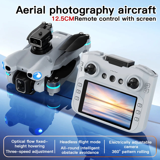 2026 New AE5 Pro Drone 8K HD 4.5" Screen Control 20 Min Battery Headless Mode Helicopter 360° Flip Quadcopter Mini Drone Kid Toy