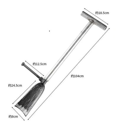 Manganese Steel Tree Digging Thickened Large Shovel Digging Pit Farm Tools Shovel with Foot to Move Seedlings Long Shovel