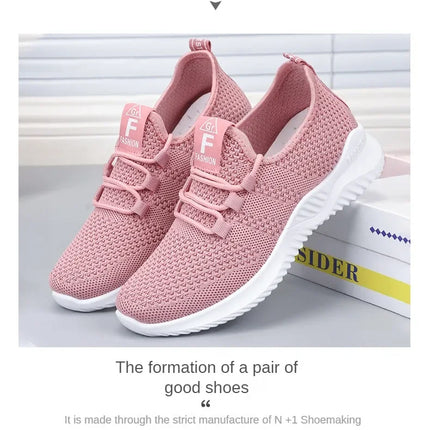 2025 Sports Running Shoes Women's Mesh Breathable Walking Women's Sports Shoes Comfortable and Fashionable Casual Sports Shoes