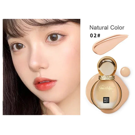 40ML Full Cover Face Base Liquid Foundation Makeup Waterproof Long Lasting Facial Concealer Whitening BB Cream Korean Cosmetics