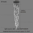 30 heads / white light