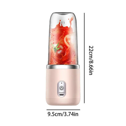Portable Fruit Juice Blenders Summer Personal Electric Mini Bottle Home USB 6 Blades Juicer Cup Machine For Kitchen