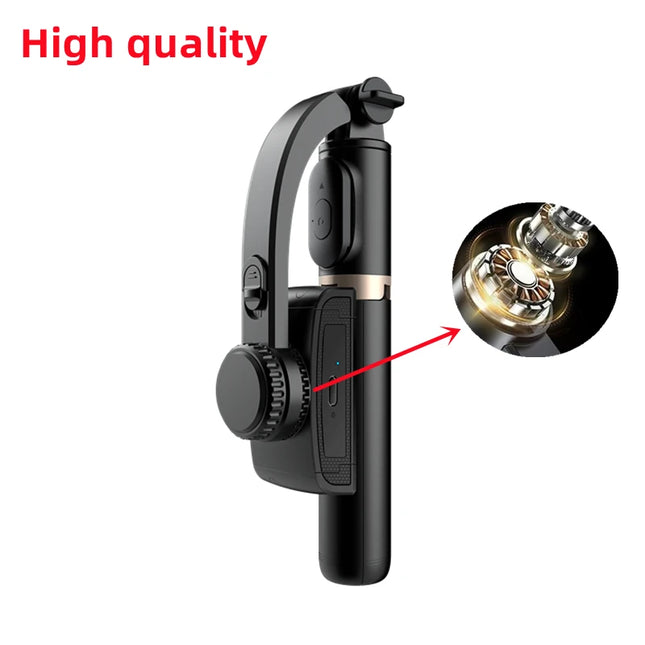 FANGTUOSI Mobile Video Stabilizer Bluetooth Selfie Stick Tripod Gimbal Stabilizer for Smartphone Live Vertical Shooting Bracket