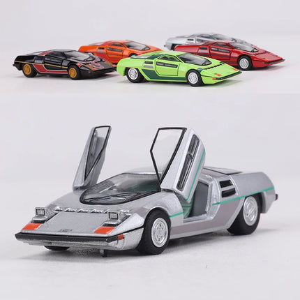 SHADOW 1:64 Dome Zero Scissor Door Supercar Alloy Model Car Can Turn On The Lights And Open TheDoor