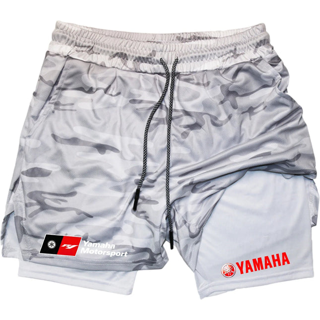 2026 latest model men's morning jogging sportswear fashion couple style single-layer shorts - Yamaha motorcycle brand - men's st