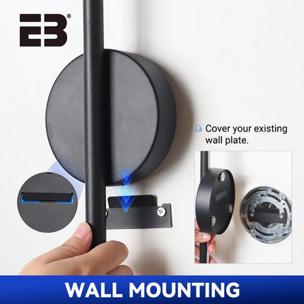 2-pack Rechargeable Wall Light LED 50 80cm Dimming Indoor Wall Sconce with Remote Control Beside Bedroom Lamp Home Decor